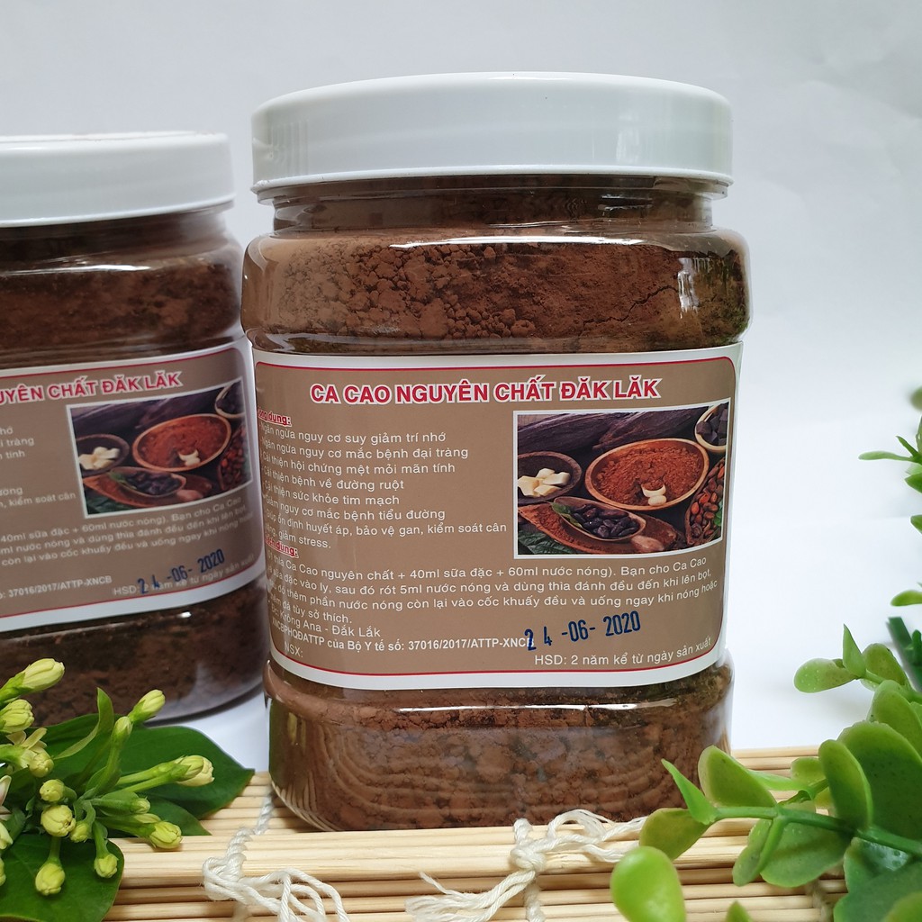 Bột ca cao 1kg - Bột ca cao Nguyên chất Daklak loại 1 siêu đậm đà, sánh mịn, béo ngậy, không đường Hoàn toàn tự nhiên