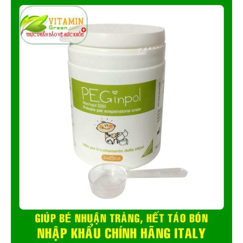 BUONA PEGINPOL (Lọ 100g) GIÚP NHUẬN TRÀNG, HẾT TÁO BÓN | NHẬP KHẨU CHÍNH HÃNG ITALY