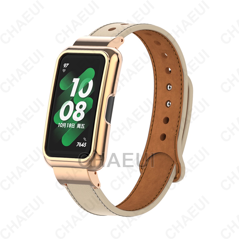 Dây Đeo Thay Thế Chất Liệu Da Cho Huawei Band 7 6 / Honor Band 6