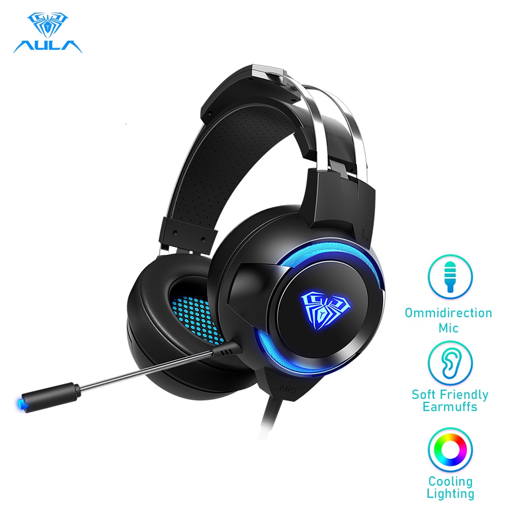 Tai Nghe Chơi Game AULA Magicpupil G91 USB 7.1 Có Mic Và Đèn LED Dành Cho Máy Tính