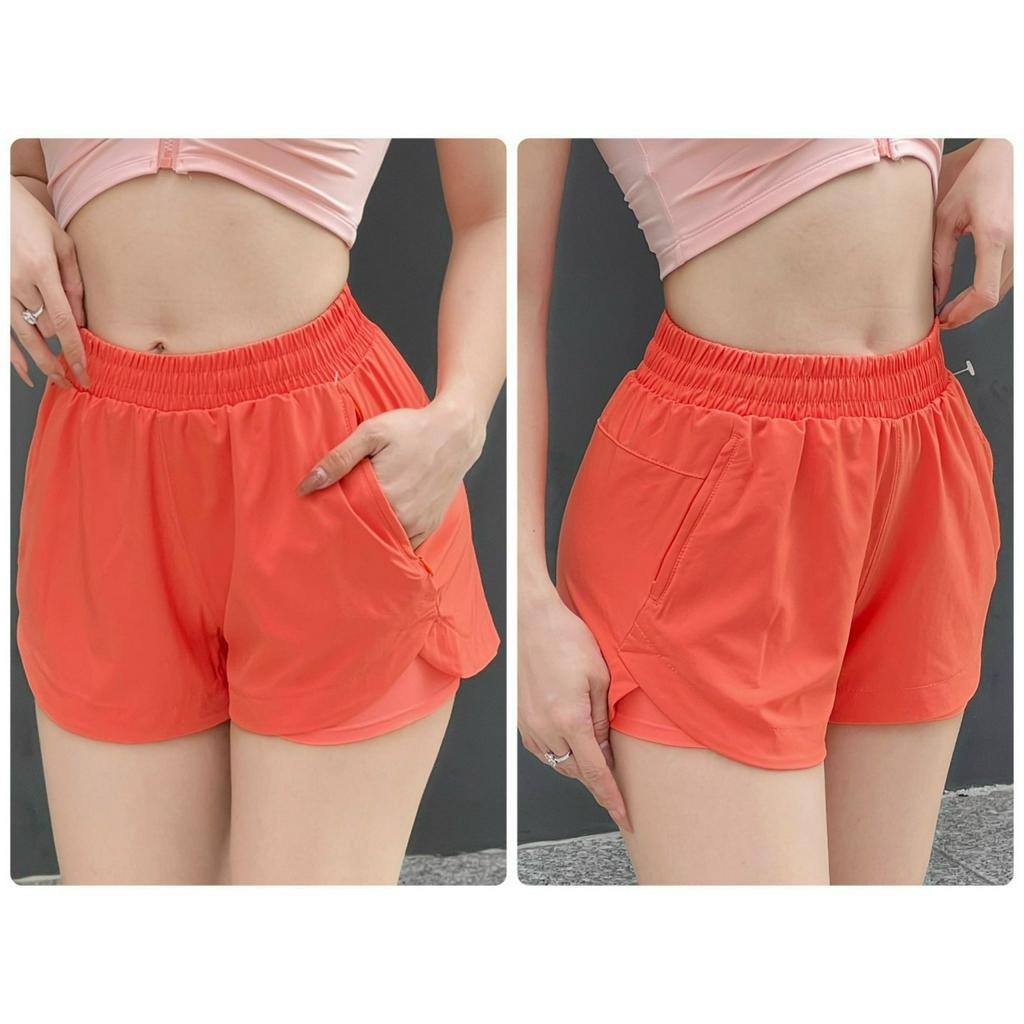 Quần Đùi Boxer 2 Lớp B1 Thun Polly - yoga An Viên