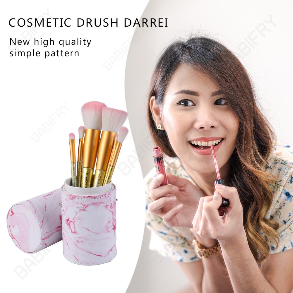 Hộp Đựng Cọ Trang Điểm Bằng Da PU Di Động Tiện Dụng