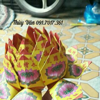 HOA SEN GIẤY CÚNG DƯỜNG