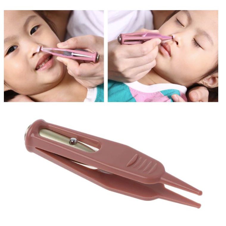 Kẹp gắp giúp vệ sinh mũi cho bé có Đèn LED