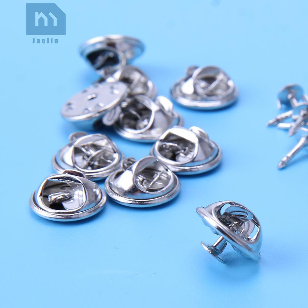 100 Set đế giữ ghim gài áo kim loại DIY