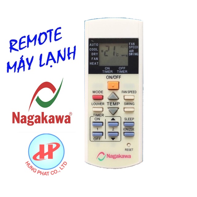 REMOTE MÁY LẠNH NAGAKAWA