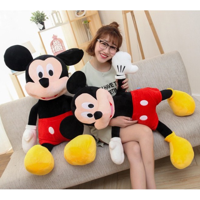 Búp Bê Nhồi Bông Hình Chuột mickey / minnie 40cm 40cm Trang Trí Sinh Nhật / Giáng Sinh