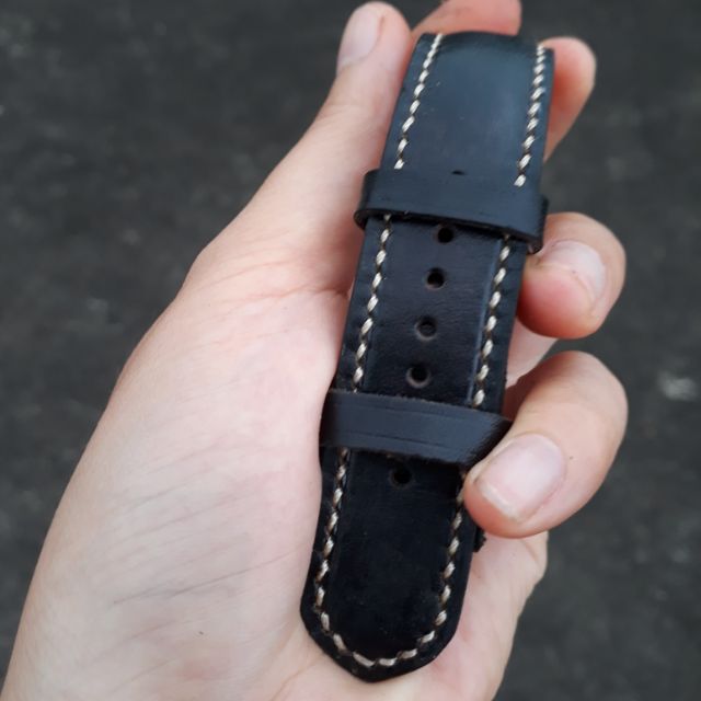 Dây đồng hồ da bò handmade