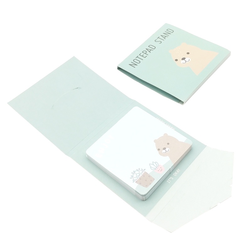 Giấy Note Moshi Moshi 408 - Màu Xanh Mint - Hình Gấu