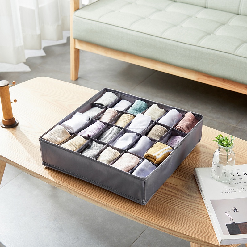 24 grids Hộp đựng đồ lót Ghome đa năng gọn nhẹ chia ngăn siêu tiện lợi rộng