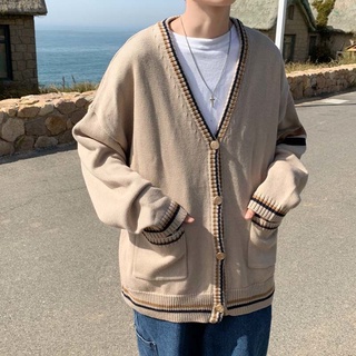 Áo len Cardigan viền kẻ