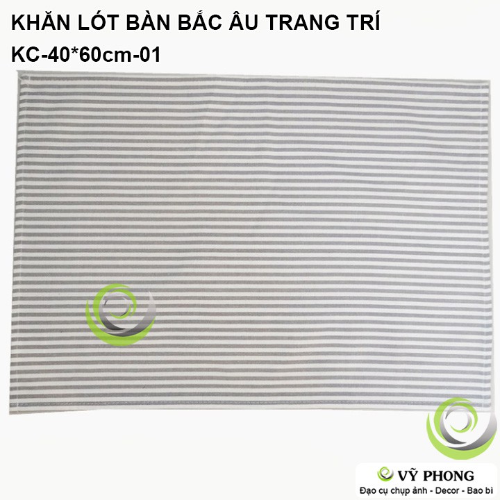 KHĂN TRẢI BÀN PHONG CÁCH BẮC ÂU NORDIC TRANG TRÍ BẾP CHỤP HÌNH ĐẠO CỤ CHỤP ẢNH SẢN PHẨM INS KC-40*60-01,02