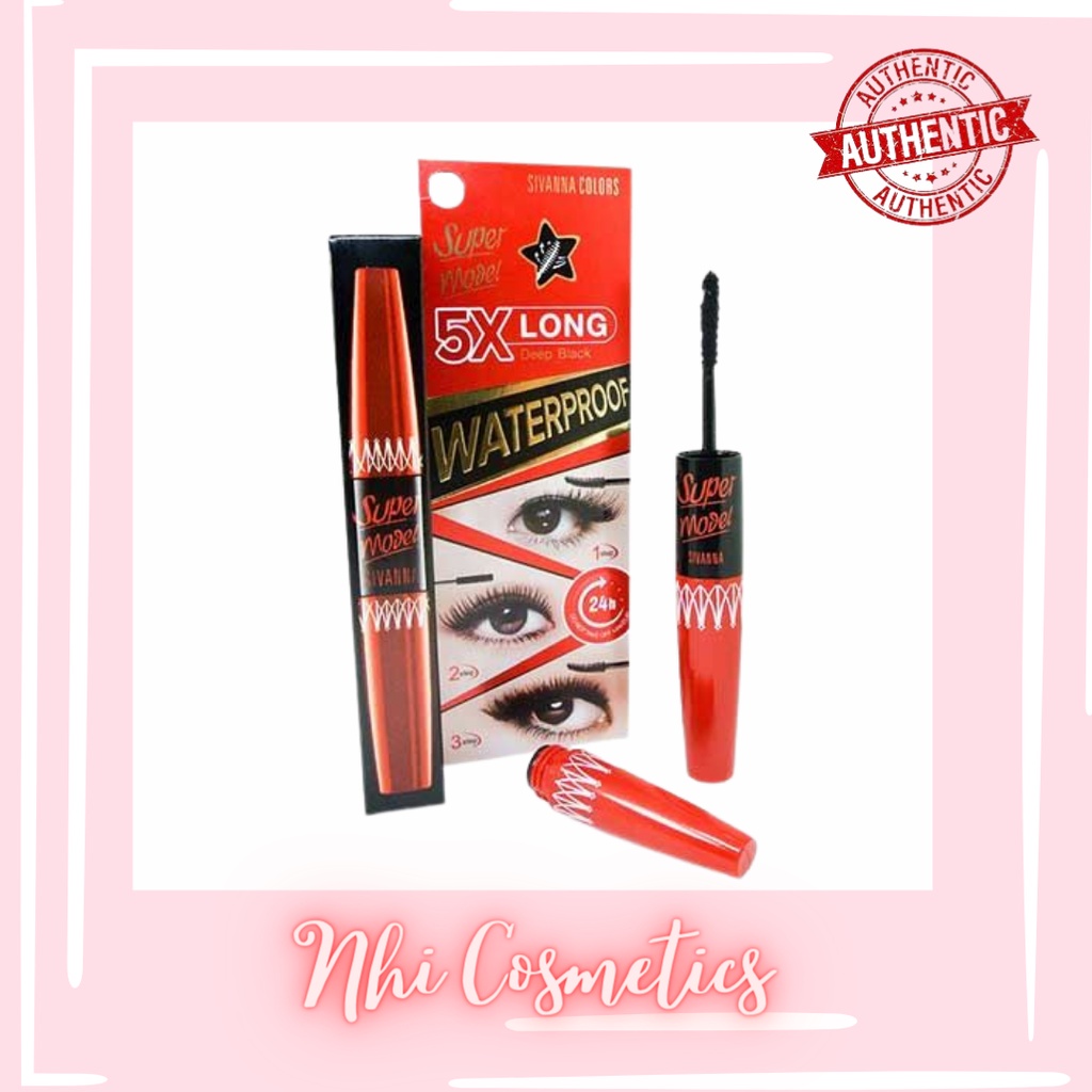 Mascara 5x Sivanna 2 đầu siêu nối mi