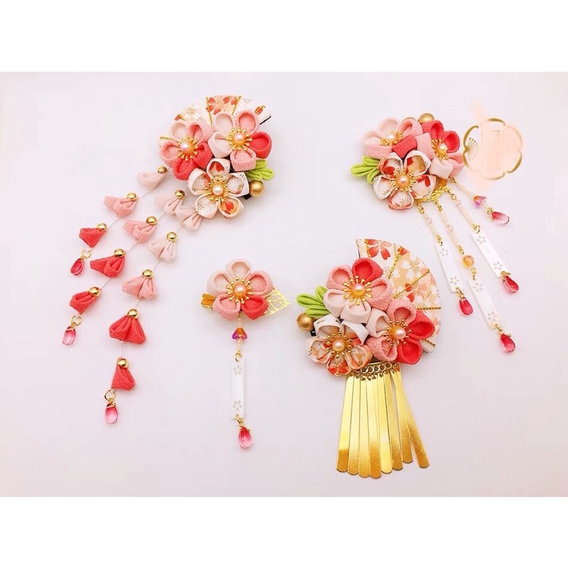 Phụ kiện cài tóc Kanzashi phong cách Nhật Bản -quà tặng nữ