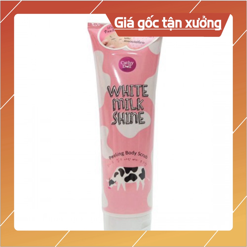 Tẩy da chết toàn thân white milk shine cathy doll 320ml