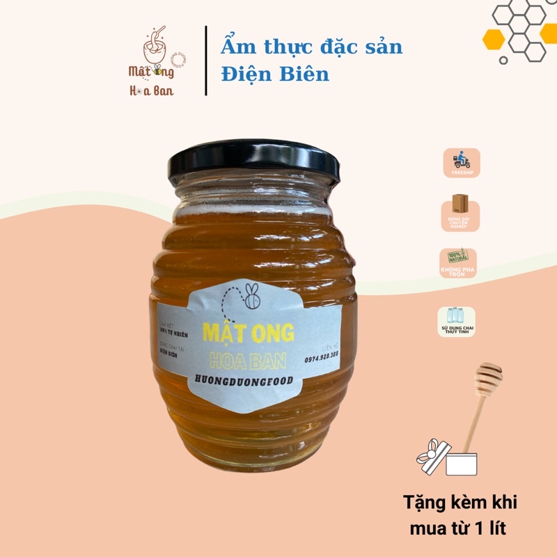 Mật ong rừng nguyên chất chuẩn Điện Biên (đặc sản quà biếu)