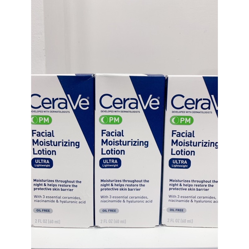 Kem dưỡng da ban đêm CeraVe PM Facial Moisturizing Lotion 60ml, 89ml