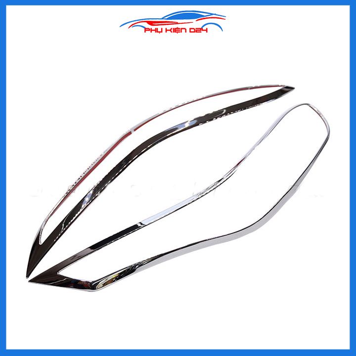 Ốp viền đèn pha hậu mạ crom Cerato 2016-2018, 2019-2020-2021-2022-2023 chống trầy trang trí bảo vệ xe