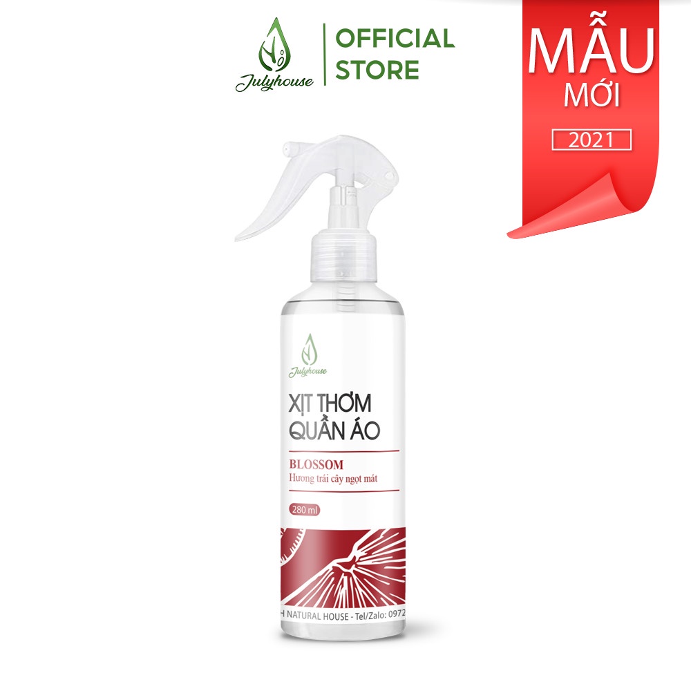 Xịt thơm quần áo hương trái cây ngọt mát Blossom 280ml JULYHOUSE