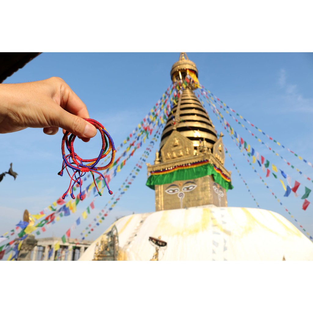 Vòng tay chỉ may mắn Nepal - Nepali Lucky Handmade Buddhist Knot
