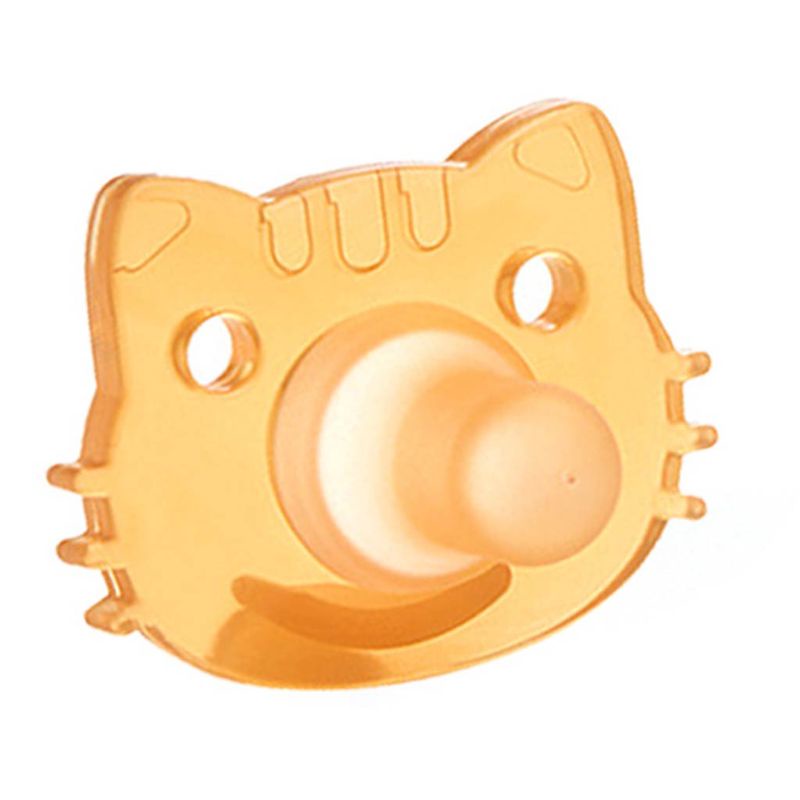 Núm ti giả kèm dây đeo và hộp đựng bằng silicon cho trẻ sơ sinh (có bán lẻ núm ti giả)