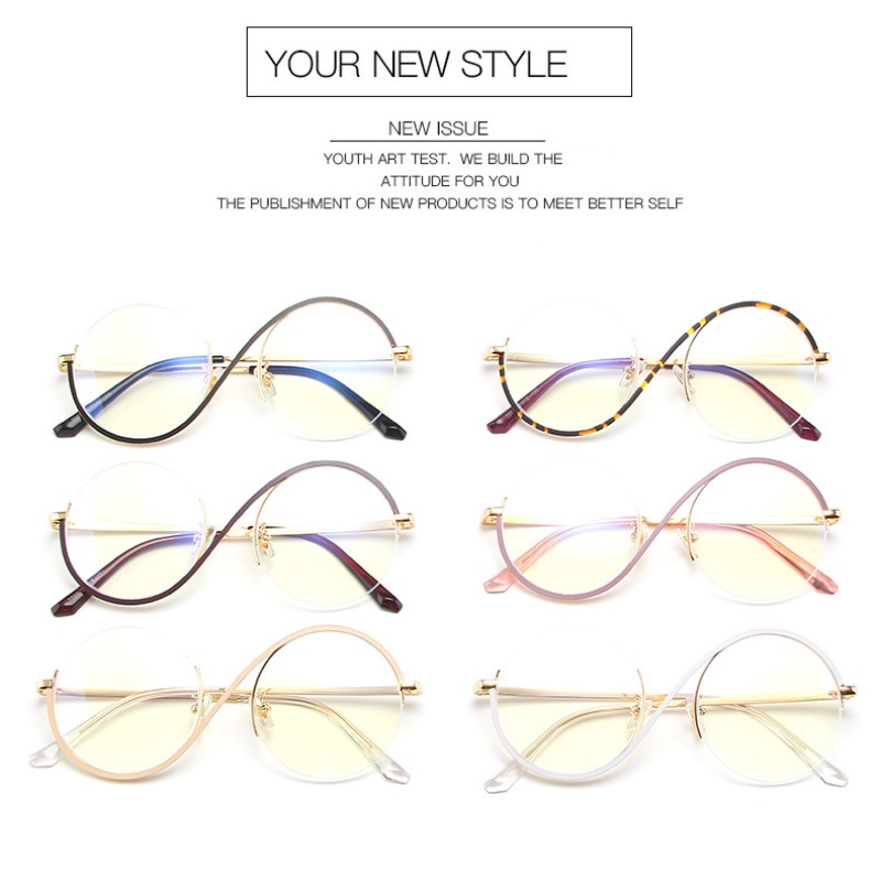 Kính Mát Gọng Tròn Chống Bức Xạ Cho Nữ