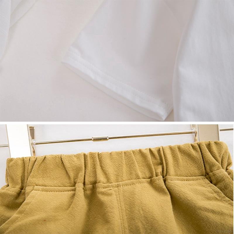 Set Áo Thun Ngắn Tay Cổ Tròn + Quần Short Cho Bé Trai