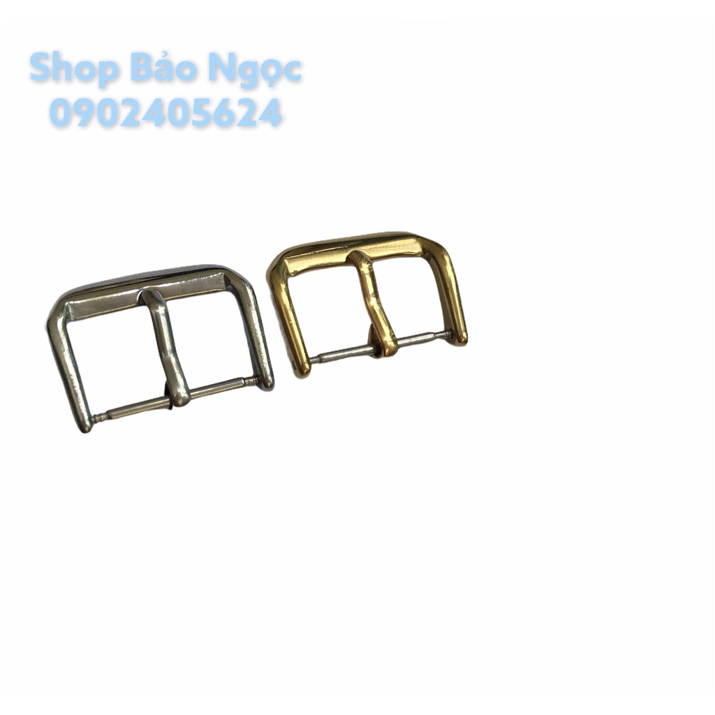 Khoá kim đồng hồ chất liệu inox màu trắng, vàng đủ size 8-10-12-14-16-18-20-22