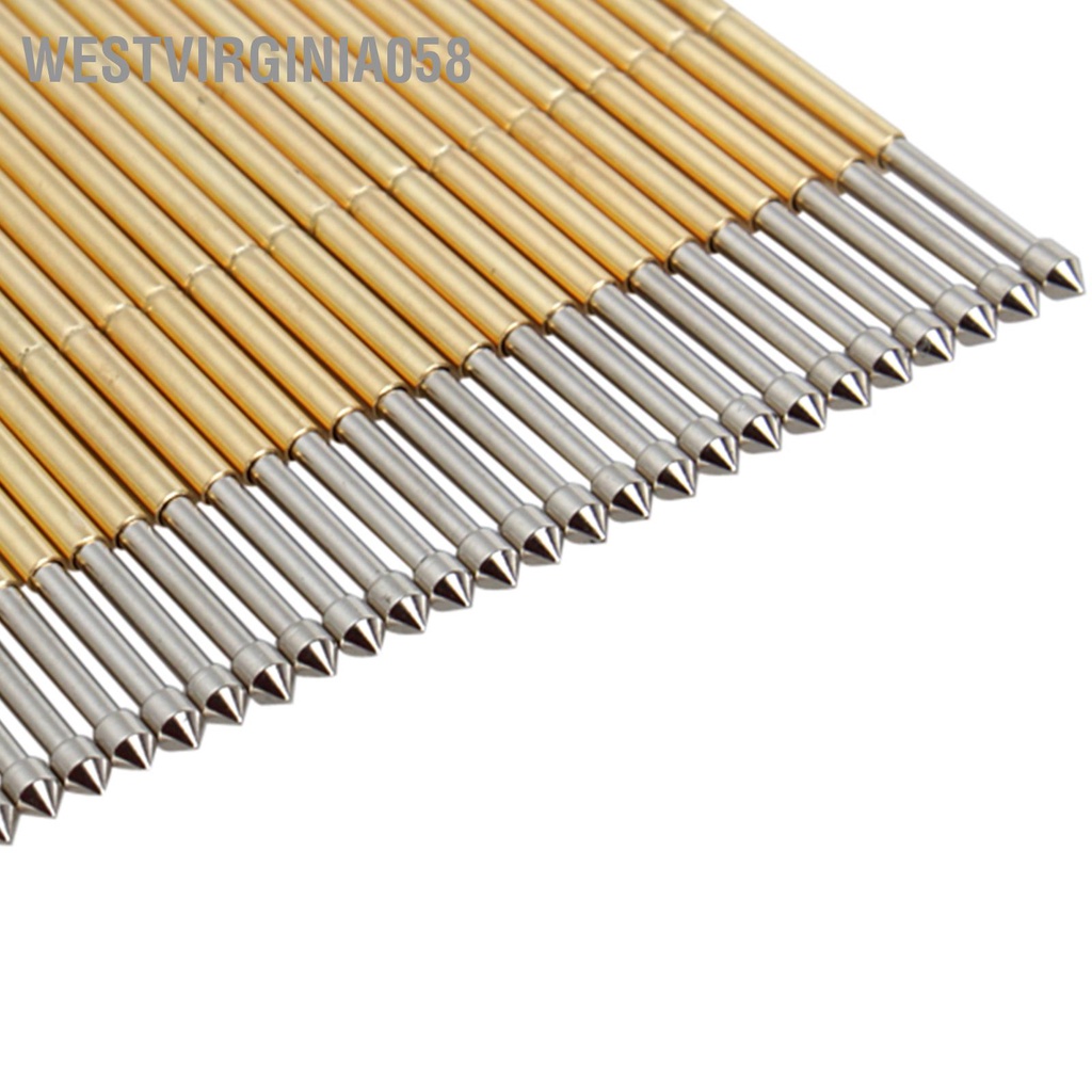 Westvirginia058 Đầu dò thử nghiệm lò xo 100x P50-J1 / P50-B1 P75-B1 P75-E2 P100-E2 Dụng cụ ghim tròn Pogo