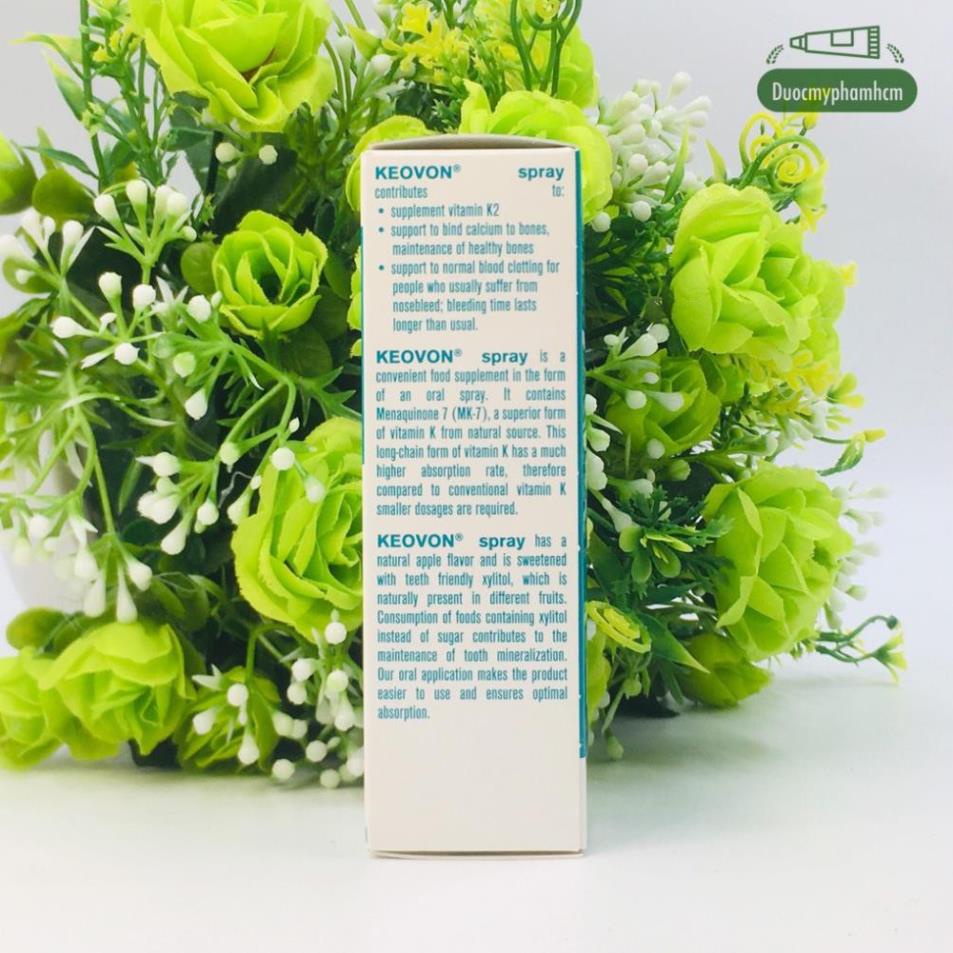 Keovon Spray Vitamin K2 Kích thích phát triển chiều cao cho trẻ em - Chai 25ml