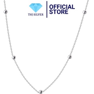 Dây chuyền choker họng bi cá tính chuẩn bạc ta - ảnh shop tự chụp