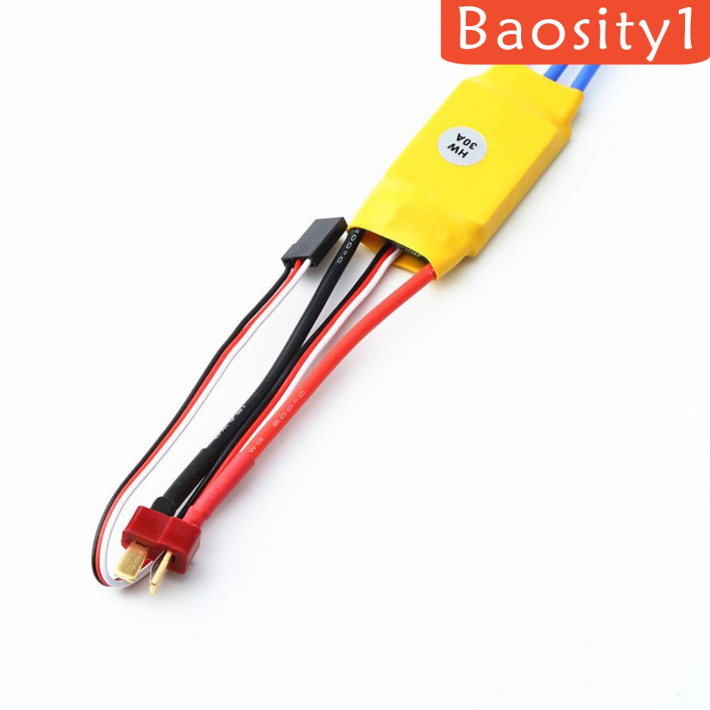 Bộ Điều Tốc Trái Chuối 30A ESC Với Giắc Cắm Chữ T Và Đầu Nối 3.5mm Cho Máy Bay Điều Khiển Từ Xa
