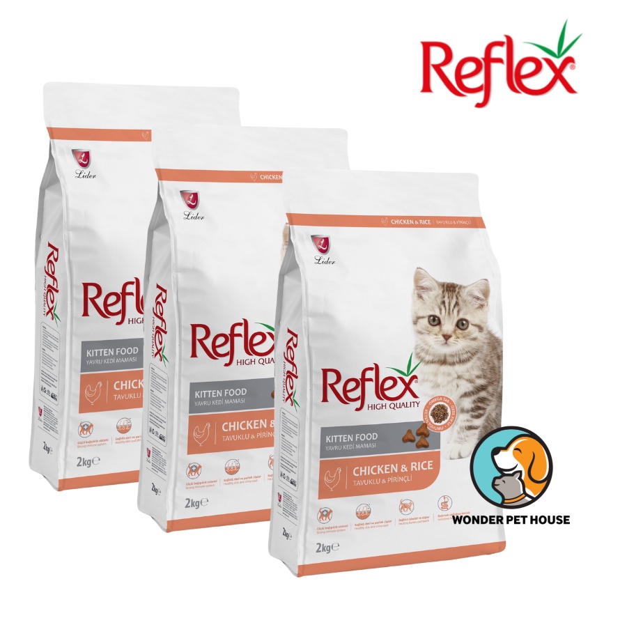 Hạt khô cho mèo con Reflex Kitten Chicken and Rice 2kg