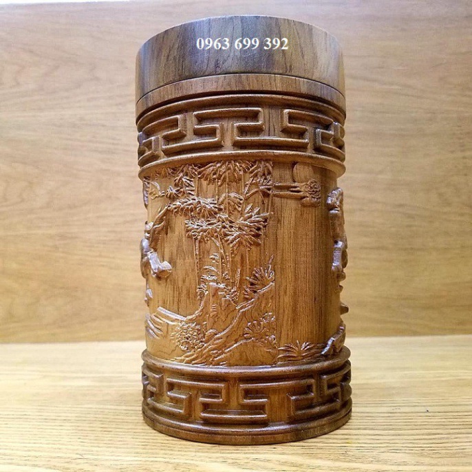 Hộp đựng trà bằng gỗ có mùi thơm