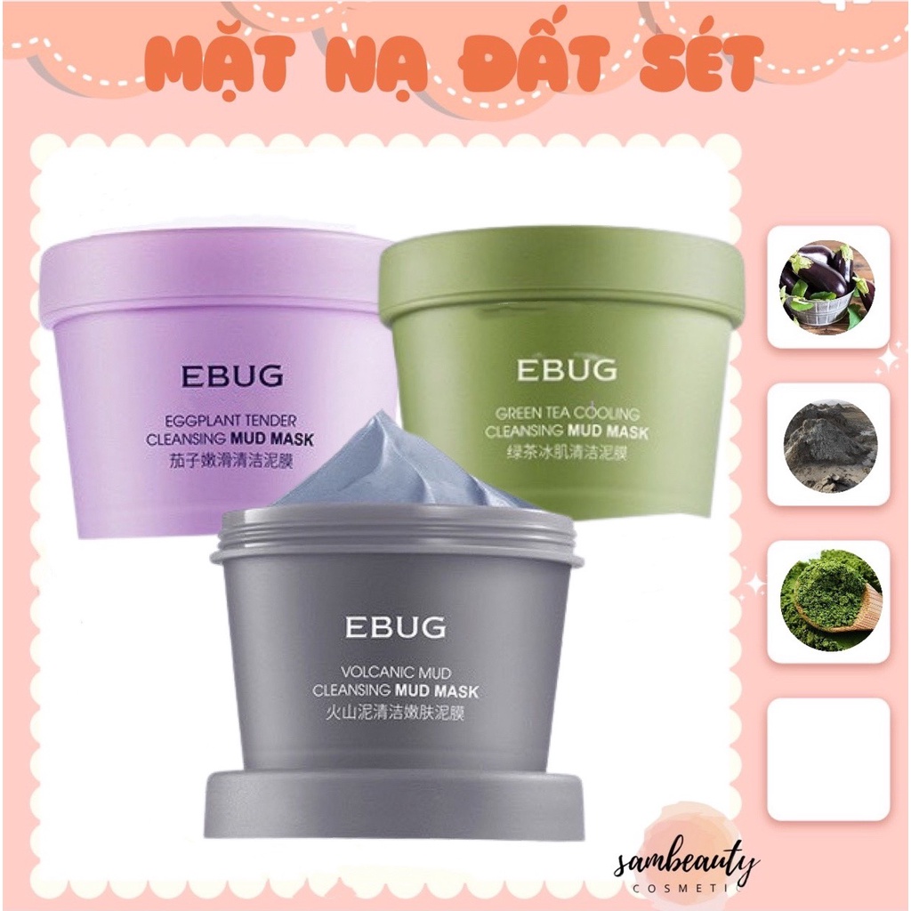MẶT NẠ BÙN ĐẤT SÉT LÀM SẠCH SỢI BẪ NHỜN THU NHỎ LỖ CHÂN LÔNG HÚT DẦU THỪA MỤN ĐẦU ĐEN SamBeauty