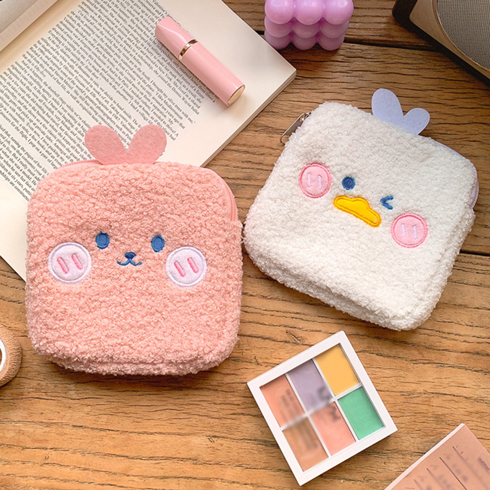 Túi Đựng Băng Vệ Sinh Mini Họa Tiết Hoạt Hình Xinh Xắn Dành Cho Nữ