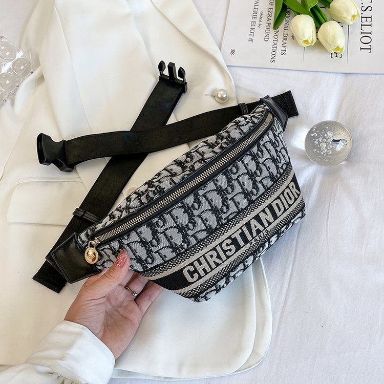 Túi Đeo Trước Ngực Vải Canvas Thêu Chữ Dior Thời Trang Cho Nam Và Nữ | BigBuy360 - bigbuy360.vn