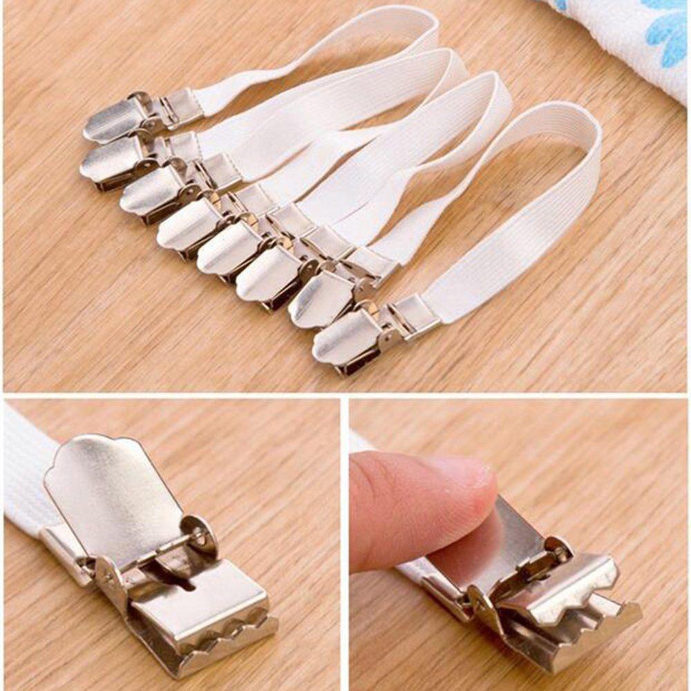 PATRICIA Kẹp Cố Định Ga Trải Giường Co Giãn Chống Trượt Có Thể Điều Chỉnh Độ Dài