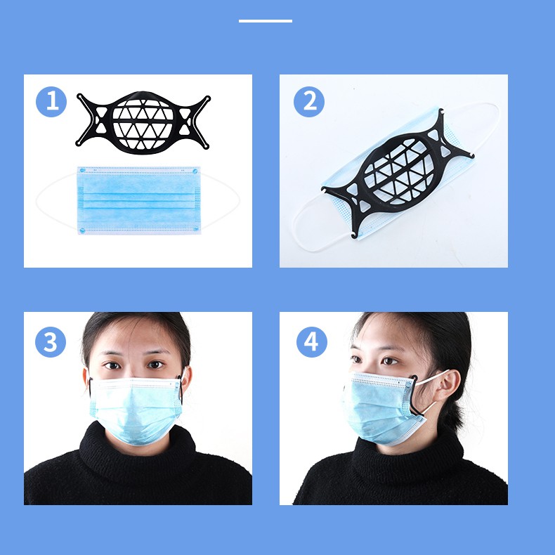 [RẺ VÔ ĐỊCH]Miếng Đệm Lót Khẩu Trang Bằng Silicon Giúp Dễ Thở, Không Dính Son | BigBuy360 - bigbuy360.vn