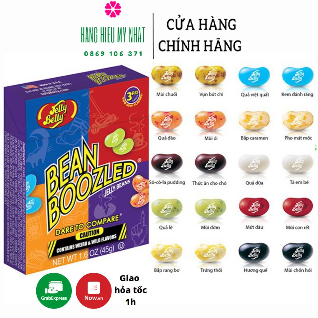 [Mã 253FMCGSALE giảm 8% đơn 500K] [CHUẨN MỸ- MÙA 5] KẸO THỐI BEAN BOOZLED MỸ HỘP NHỎ 45 GRAM