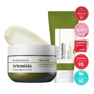 Bring Green Artemisia Calming Repair Cream 75ml 2-for-1 Set K beauty moisturizer for skin