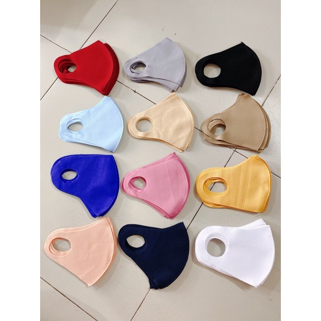 Khẩu Trang Su Trơn 3D 1 Lớp Hàng Tự Sản Xuất - Tái Sử Dụng | BigBuy360 - bigbuy360.vn