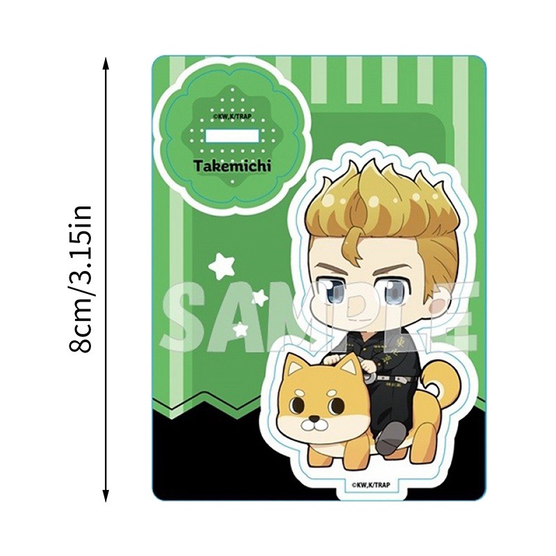 Mô hình nhân vật Anime Tokyo Revengers Manjiro Ken Takemichi Hinata Atsushi bằng acrylic có giá đỡ để bàn trang trí