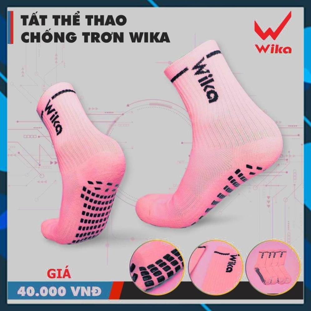 Vớ chống trơn đá banh, tất chống trượt bóng đá thương hiệu Wika dành cho các môn thể thao, bóng đá, không hôi chân.