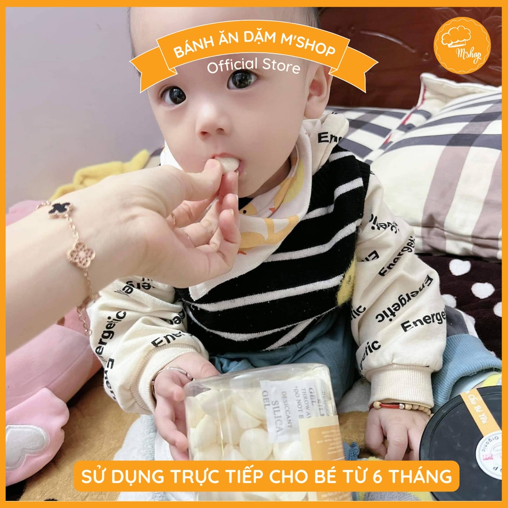 Bánh ăn dặm - Sữa chua khô truyền thống handmade M'shop cho bé từ 5-6 tháng