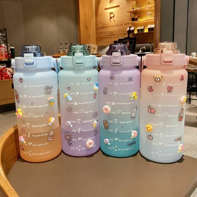 Bộ 2 Mặt Dây Chuyền Hình Bình Nước 3d Bằng Nhựa Resin Ốp