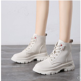 (Sẵn GIày boot ulzzang cổ cao chất da PU