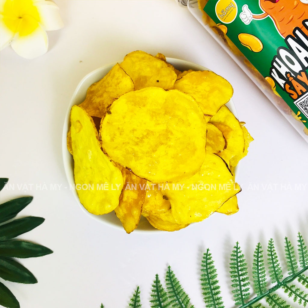 Khoai lang vàng sấy mật ong hũ 230g đồ ăn vặt Hà My
