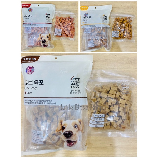 Thịt bò, Gà &amp; Cá Hồi viên Bowwow cho chó mèo