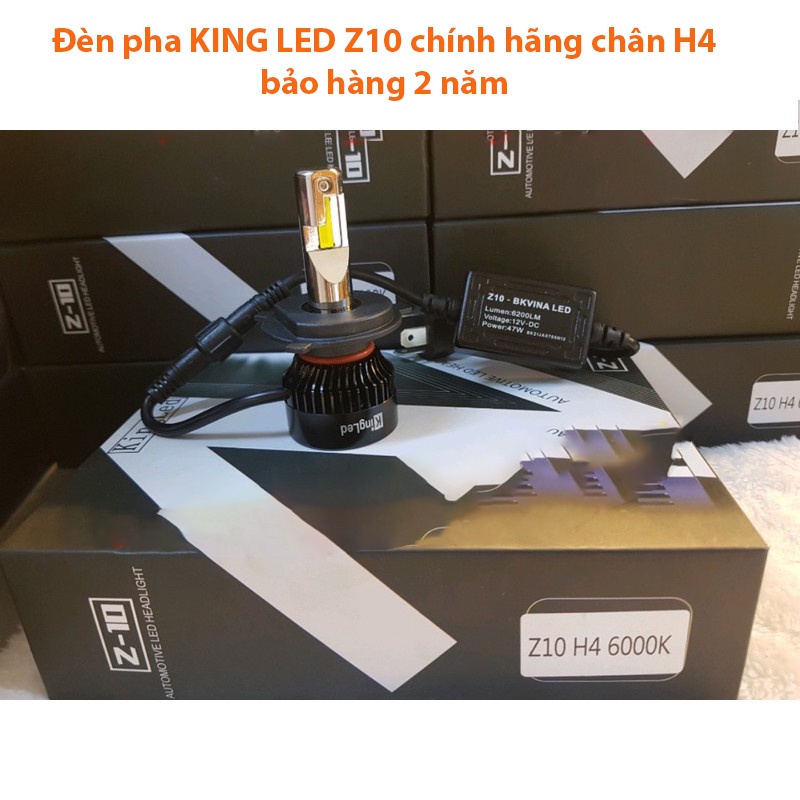 Đèn pha KING LED Z10,Z10s chính hãng chân H4